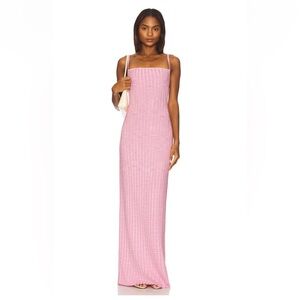NWT LOVERS + FRIENDS PINK CASUAL MAXI DRESS SMALL